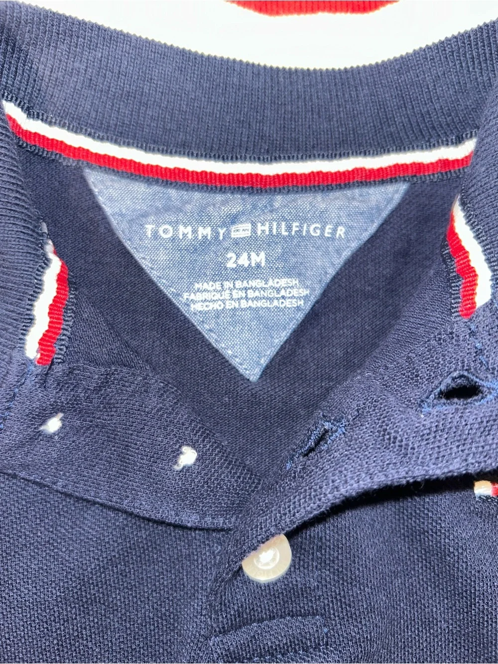 NWOT- never worn Tommy Hilfiger Toddler Navy Polo & Khaki Logo Shorts Set